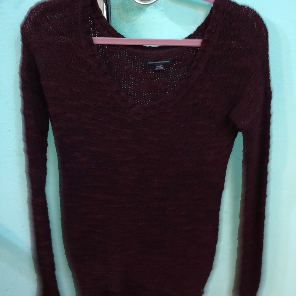 Maroon American Eagle sweater